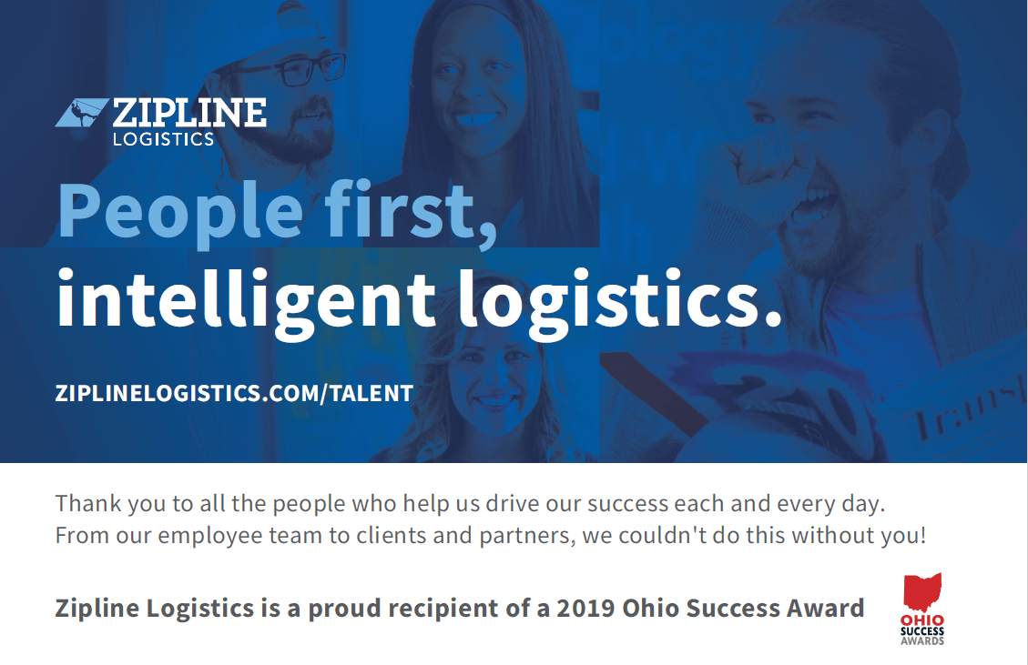 ohio success award 2019 sipline logsitics ad