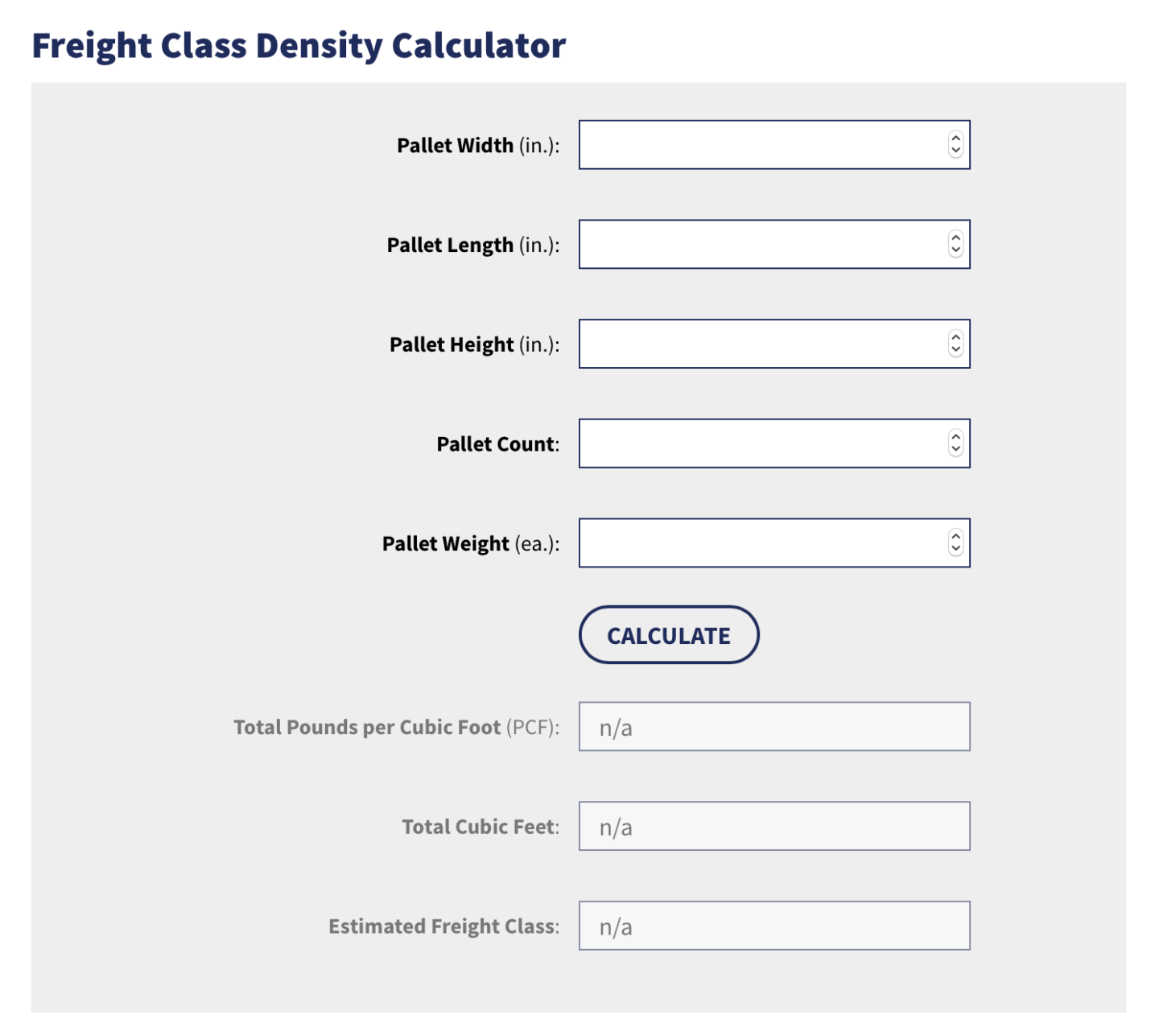 Ltl Freight Classes Faq And Freight Class Codes Chart Zipline Logistics Sfa 0762